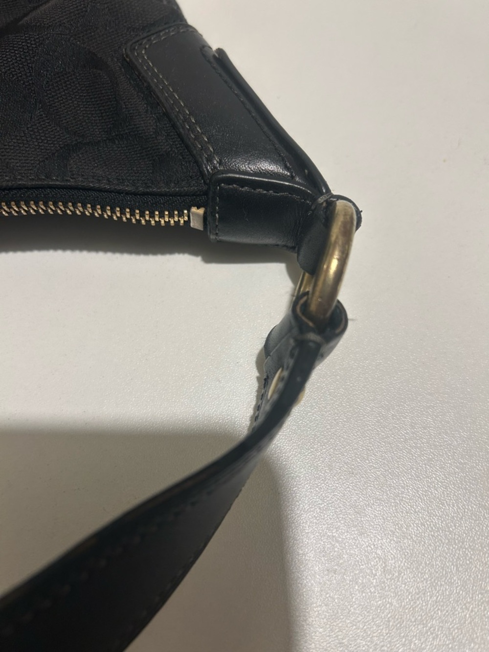 Coach Black Signature Hobo Bag - Picture 13 of 16